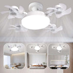 Remote-Controlled LED Ceiling Fan Light