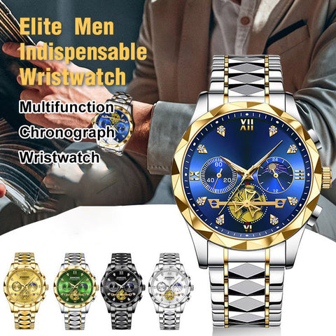 Luxury Design Dodecagon Quartz Watch New Multifunctional Men