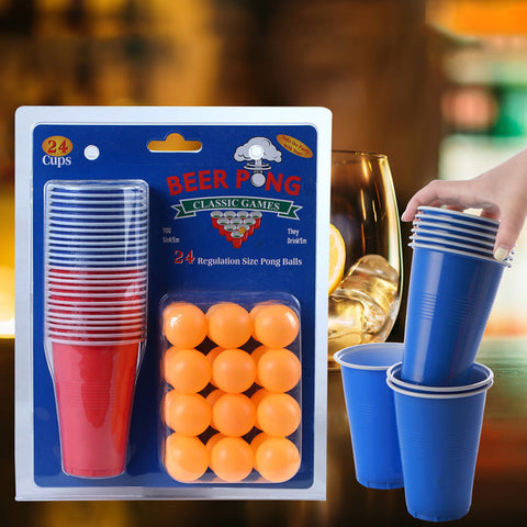 Party Essentials Beer Pong Game Set 24 PCS