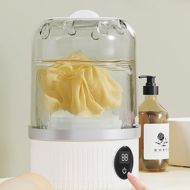 Free your hands. Wireless Charging Mini Washing Machine