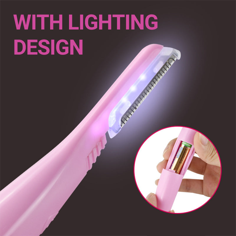 New products Precision Manual Eyebrow Trimmer with Light