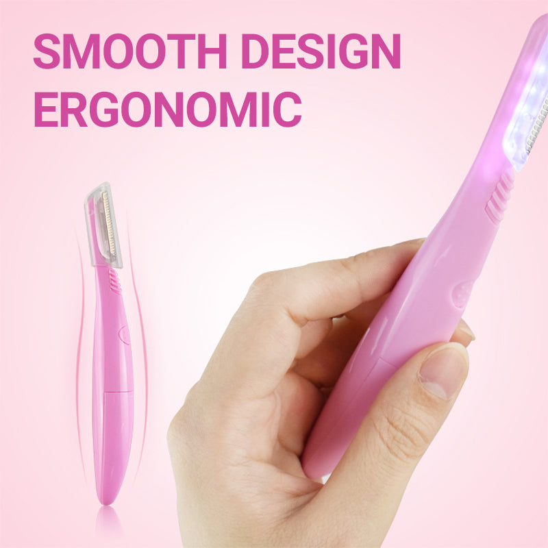New products Precision Manual Eyebrow Trimmer with Light