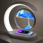 Moving Sand Art Lamp with Wireless Charging Panel