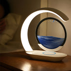 Moving Sand Art Lamp with Wireless Charging Panel