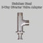 New Stainless Steel 3‑Way Diverter Valve Adapter