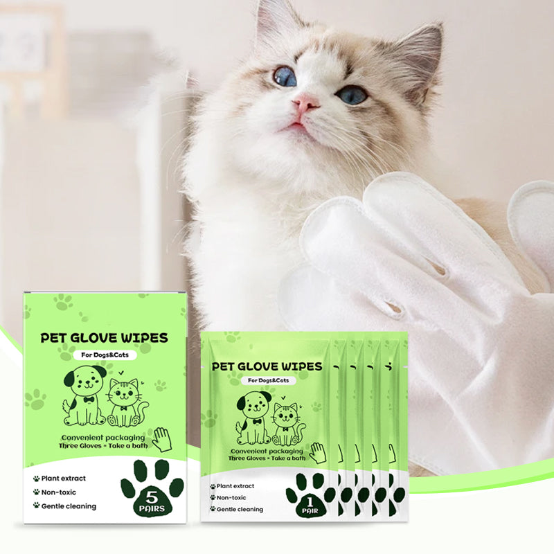 Promotion- Gentle Pet Cleaning No-Rinse Gloves