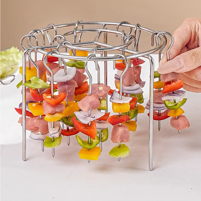 Air Fryer Barbecue Grill Vertical Kebab Grill + Free Heat-Resistant Gloves