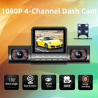 1080P 4 Channel Car Camera with Night Vision