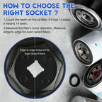 10PCS Oil Filter Wrench Socket Kit（ ）