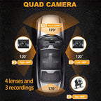 Clearance Sale 1080P 4-Channel Dash Cam with Night Vision
