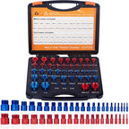 44Pcs Alloy Nut and Bolt Thread Inspector, Charge-Free Thread Gauge, Metric and SAE Size Identification Tool for Inspection of Fixed Bolts or Threaded Holes
