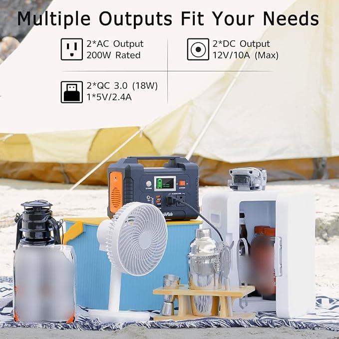 200W Portable Power Station with Display