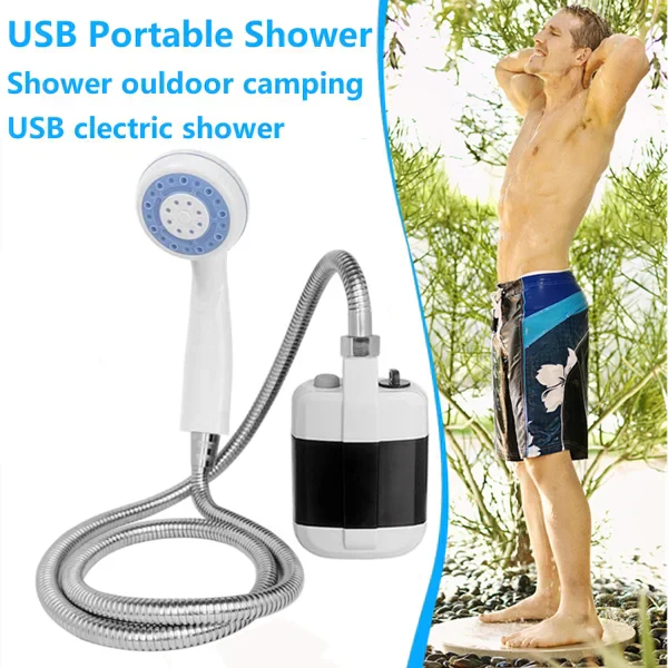 Stay Fresh Outdoors Portable Camping Shower with Adjustable Flow – For Easy & Convenient Outdoor Cleaning