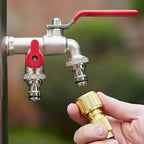 Biggest Sales - Universal Stainless Steel Double Outlet Garden Water Faucet