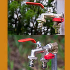 Biggest Sales - Universal Stainless Steel Double Outlet Garden Water Faucet