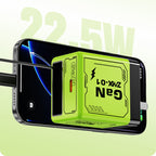 Quick charger adapter with retractable type C cable & connector