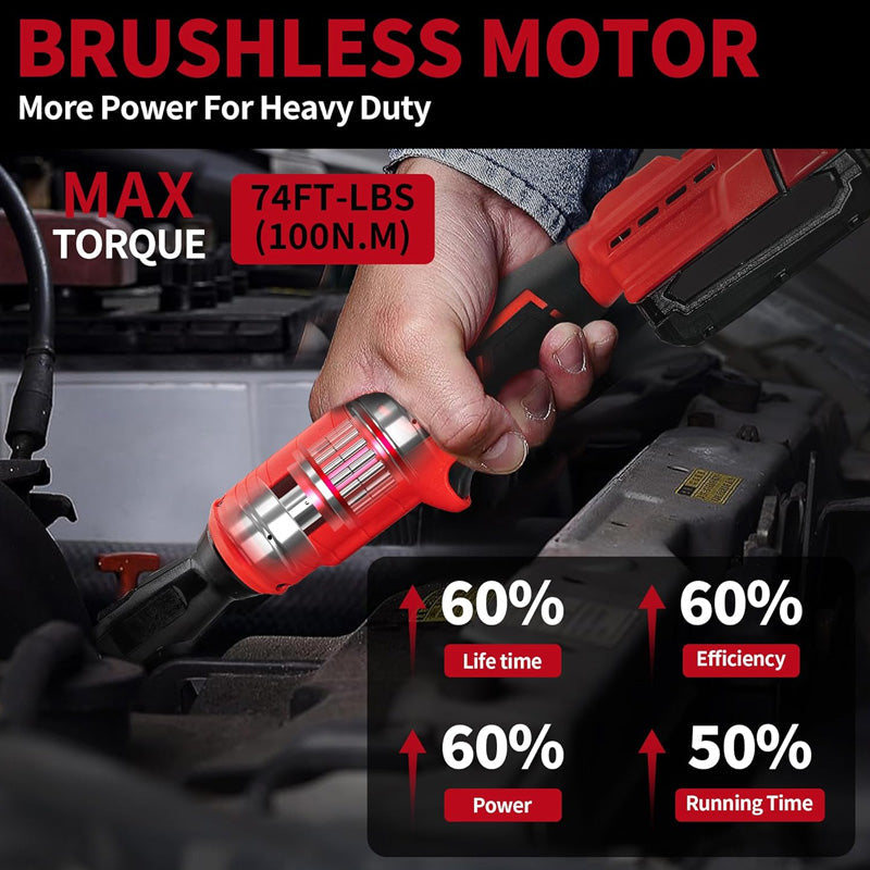 3/8" Brushless Ratchet Rechargeable Wrench Set