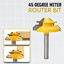 S Heavy-Duty 45 Degree Lock Miter Bit – For Flawless Woodworking Joints