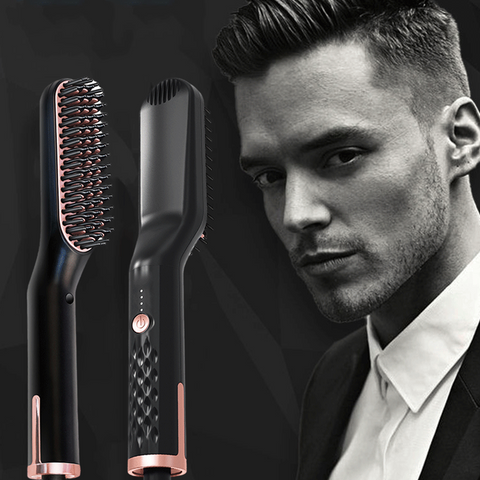 2-in-1 Electric Beard & Hair Straightener