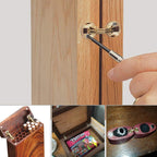 4PCS Concealed Brass Hinges