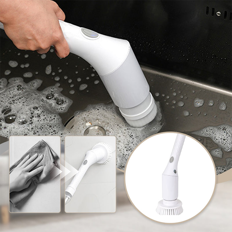 Waterproof Telescopic Electric Spin Scrubber