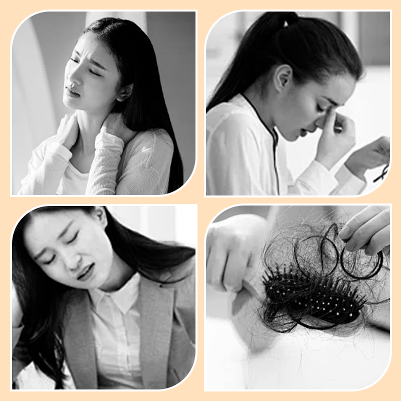 Wooden Head Massager Comb & Gua Sha Tool