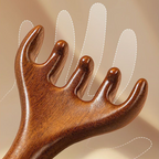 Wooden Head Massager Comb & Gua Sha Tool