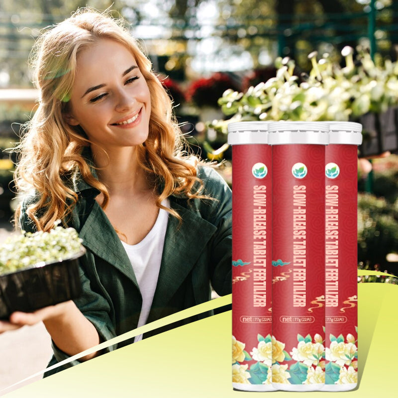 Slow Release Tablet Fertilizer! 6 months of long-lasting nutrients, 0 mistakes for lazy people to raise flowers