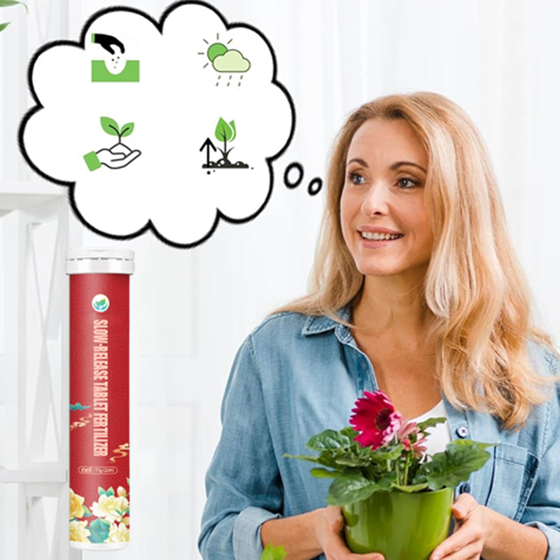Slow Release Tablet Fertilizer! 6 months of long-lasting nutrients, 0 mistakes for lazy people to raise flowers