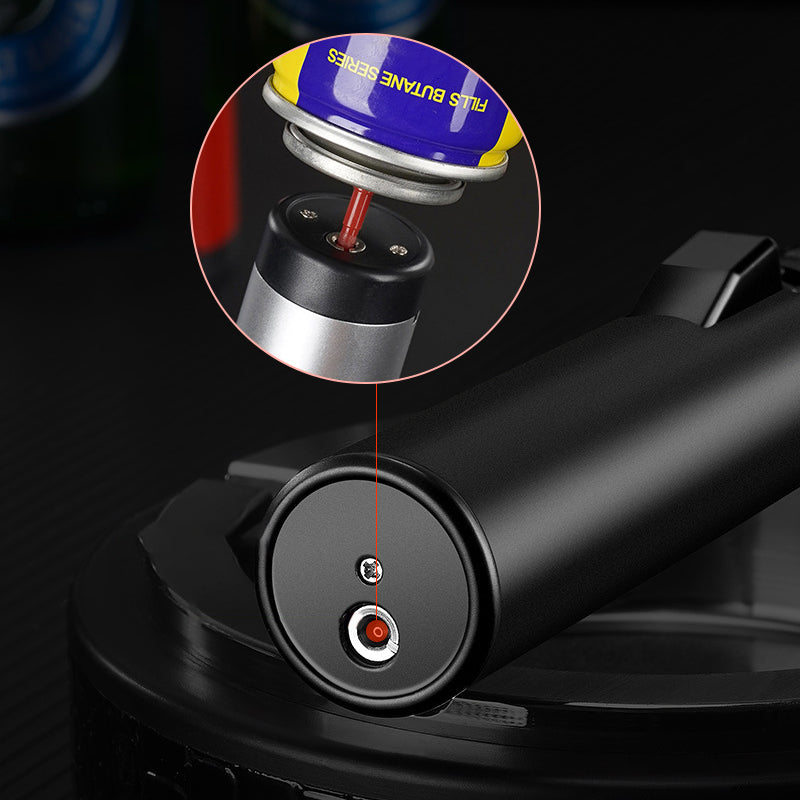 Outdoor windproof refillable flashlight lighter
