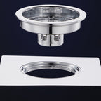 Spring Core Shower Floor Drain Cover – Prevents Clogs & Hair Buildup