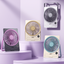 Powerful Breeze Slim Card Fan - 6 Speed, USB Charging and Cell Phone Holder
