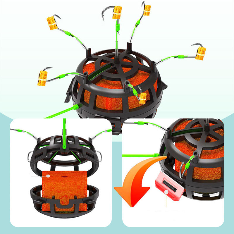 360° Floating Bait Cage Fishing Hook