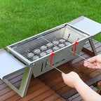 49% 0FF Stainless Steel Folding Outdoor Barbecue