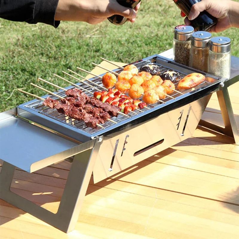 49% 0FF Stainless Steel Folding Outdoor Barbecue