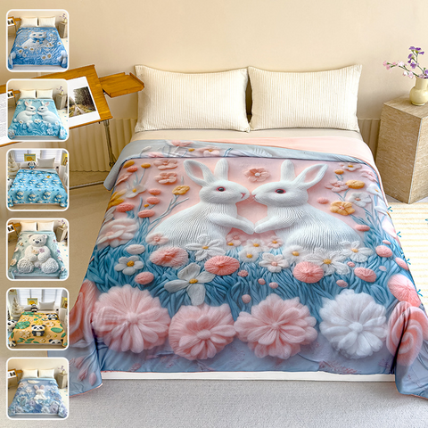 Cute Cartoon Cool Feeling Light Air-conditioning Quilt