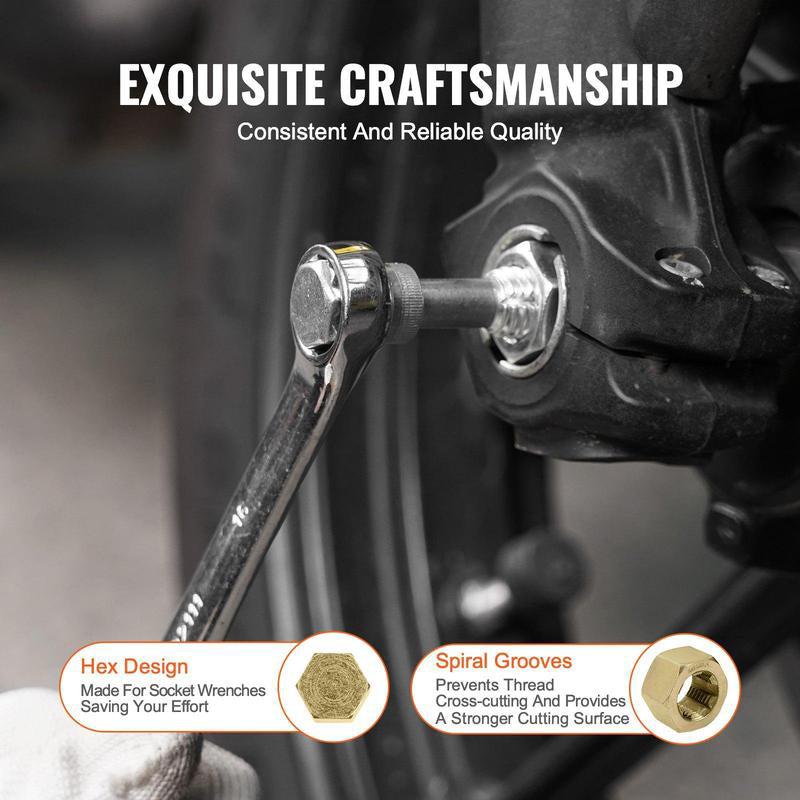 Screw & Nut Thread Repair Tool Kit - Repair, Rust Removal, Deburring