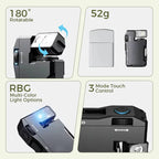 Portable Mini Flashlight with Rotatable Head
