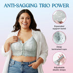 SALE- Women's Comfortable Front Closure Lace Posture Support Bra