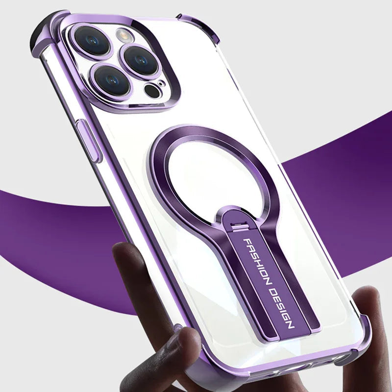 Magnetic Kickstand Phone Case with Glossy Finish