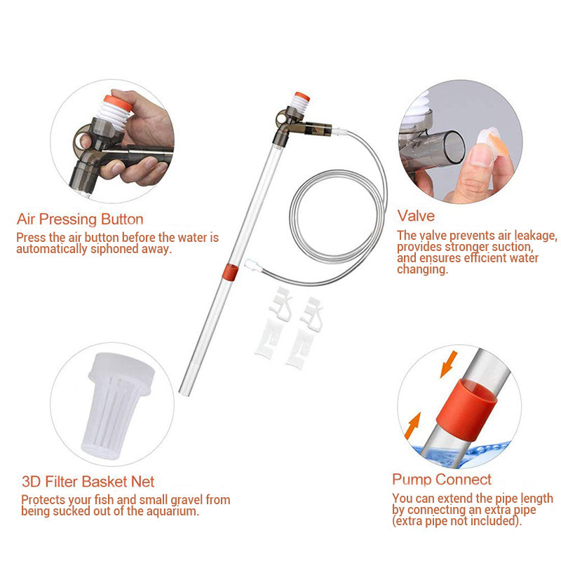 Aquarium Gravel Cleaner Kit for Water Changing