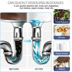 Of the sale! Powerful Pipe Dredging Agent for Kitchen and Toilet Pipelines - Dissolves 200+ Blockages and Kills of Bacteria