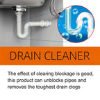Of the sale! Powerful Pipe Dredging Agent for Kitchen and Toilet Pipelines - Dissolves 200+ Blockages and Kills of Bacteria