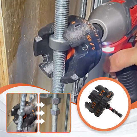 Nut Zipper Drill Attachment for Fast Nut and Bolt Removal