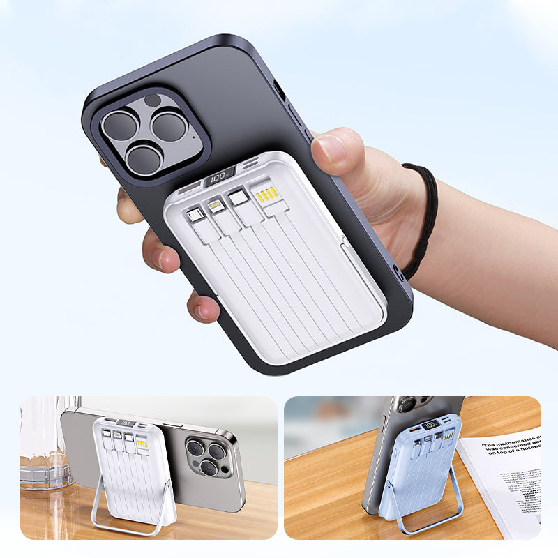 Magnetic Wireless Power Bank 10000mAh Fast Chargrs with phone stand
