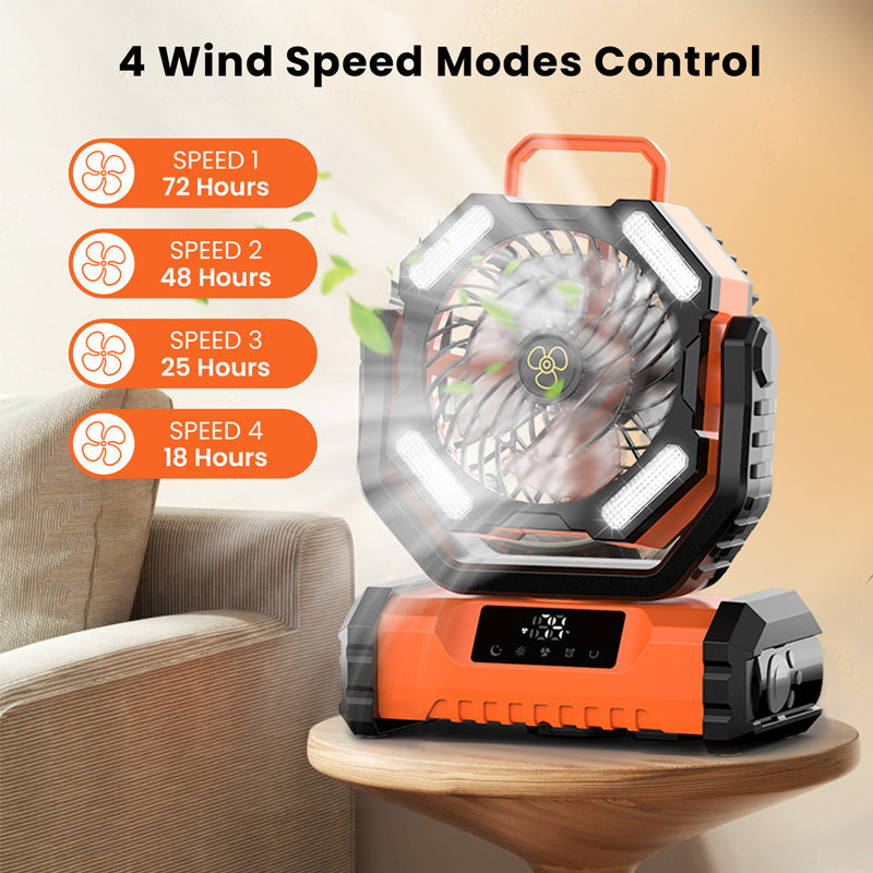 Portable Oscillating Fan with Remote Control