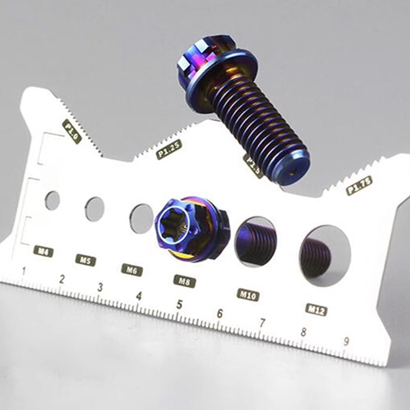 Stainless Steel Double-Sided Bolt Gauge Card（ ）