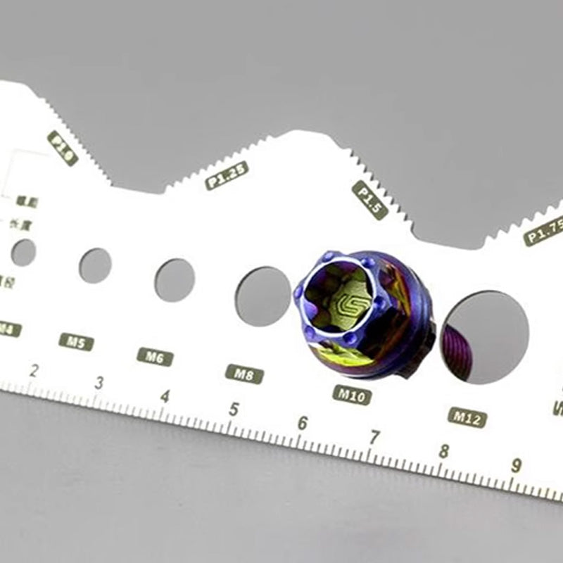 Stainless Steel Double-Sided Bolt Gauge Card（ ）