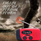 Multifunction Portable Solar Powered Emergency Radio