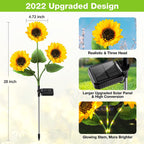 Sunflower Solar Garden Stake Led Lights